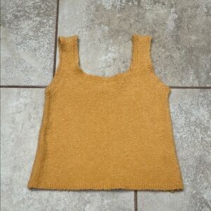 Chelsea & Violet Mustard Wool Like Tank Top